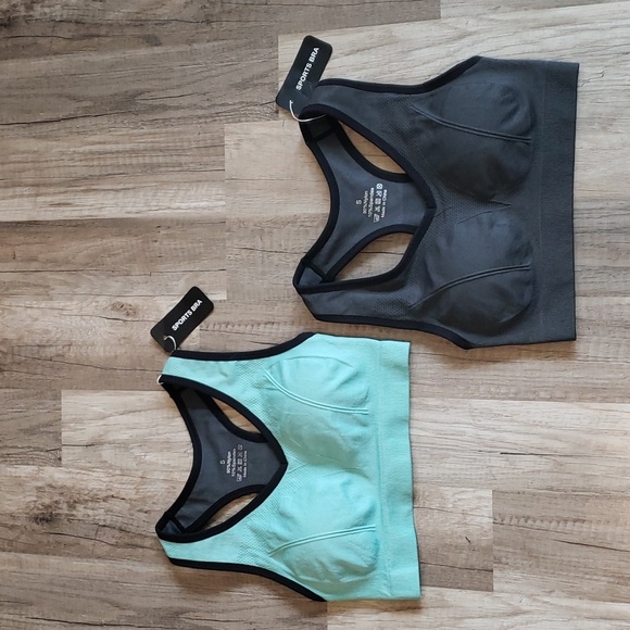 AMAZON NANADAY 2 PACK RACERBACK SPORTS BRAS SZ SMALL NEW WITH TAGS - Picture 2 of 9
